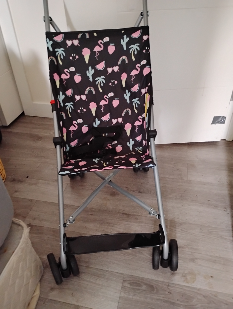 Lightweight Umbrella Stroller - Flamingo Print