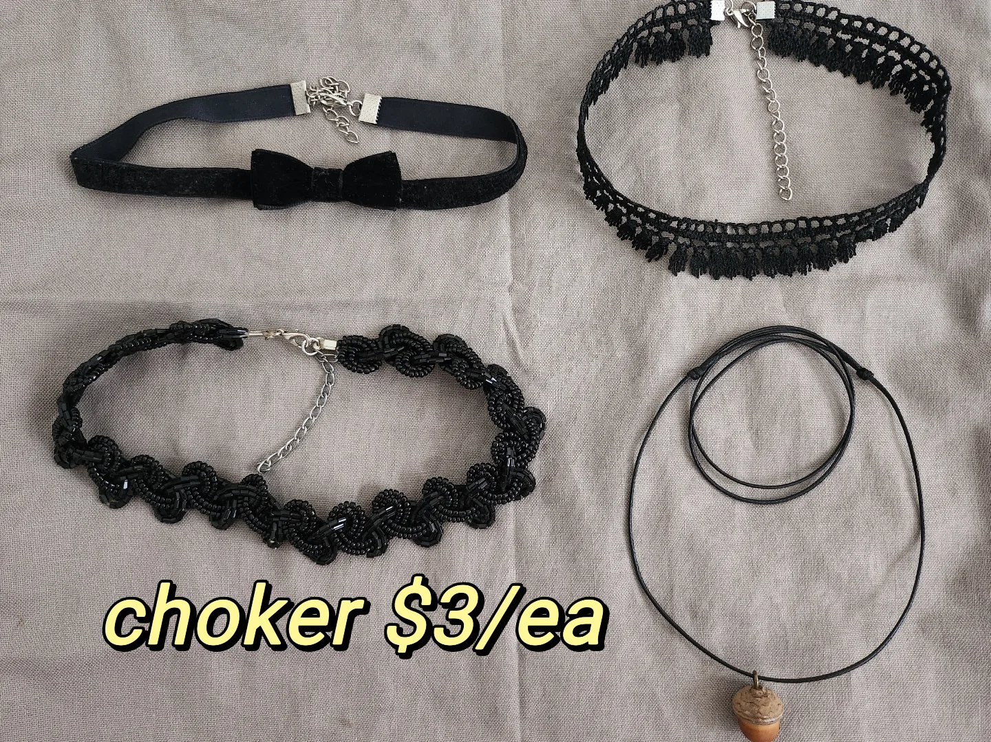 Assorted Earrings, Chokers, and Bracelet image indicator(4)