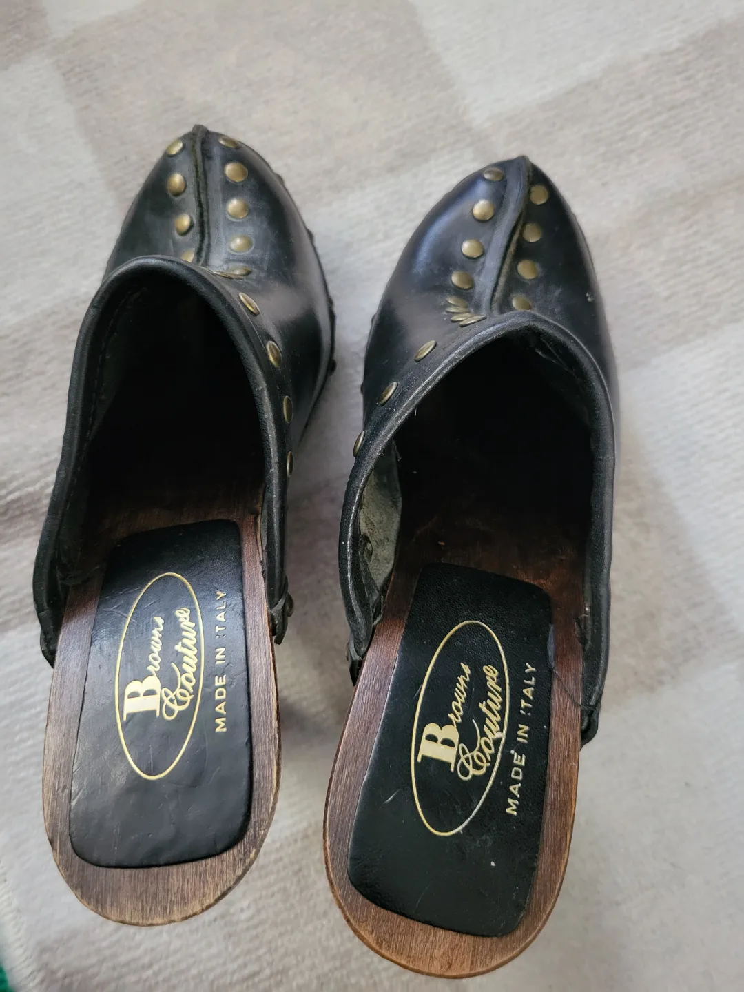 Brown's Couture Italian Leather Clogs image indicator(2)