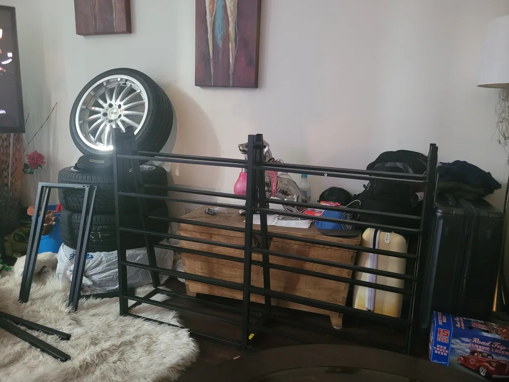 Black Metal Full-Size Bed Frame image indicator(3)