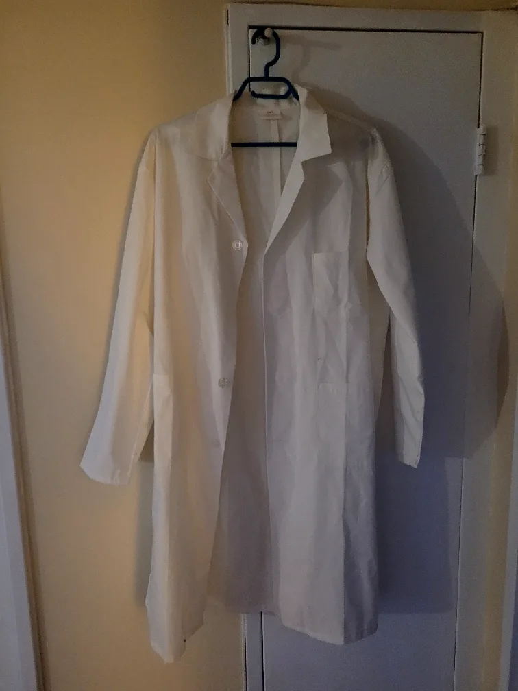 White Unisex Lab Coat thumbnail