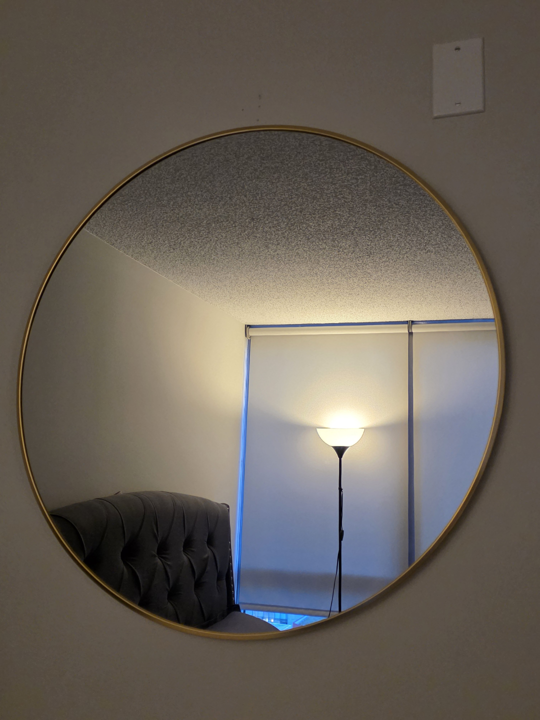 Gold Round Mirror - photo 2