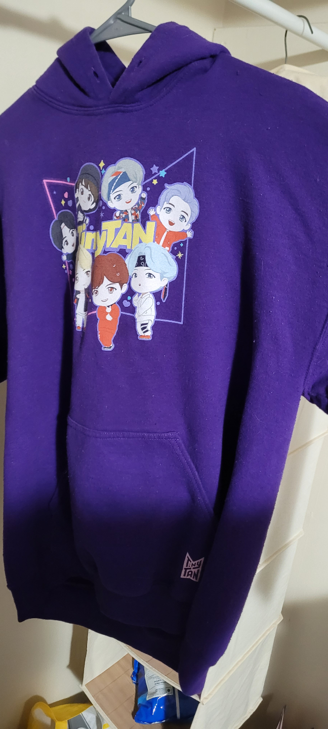 BTS TinyTAN Purple Hoodie