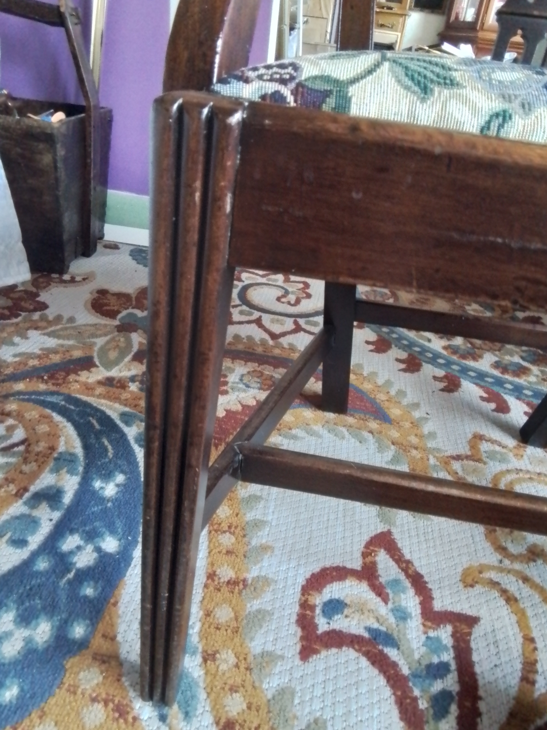 Antique Walnut Captain's Chair - photo 4