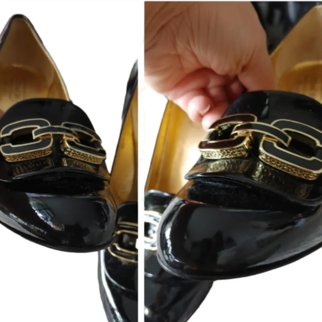 Coach Black Patent Leather Heels image indicator(5)