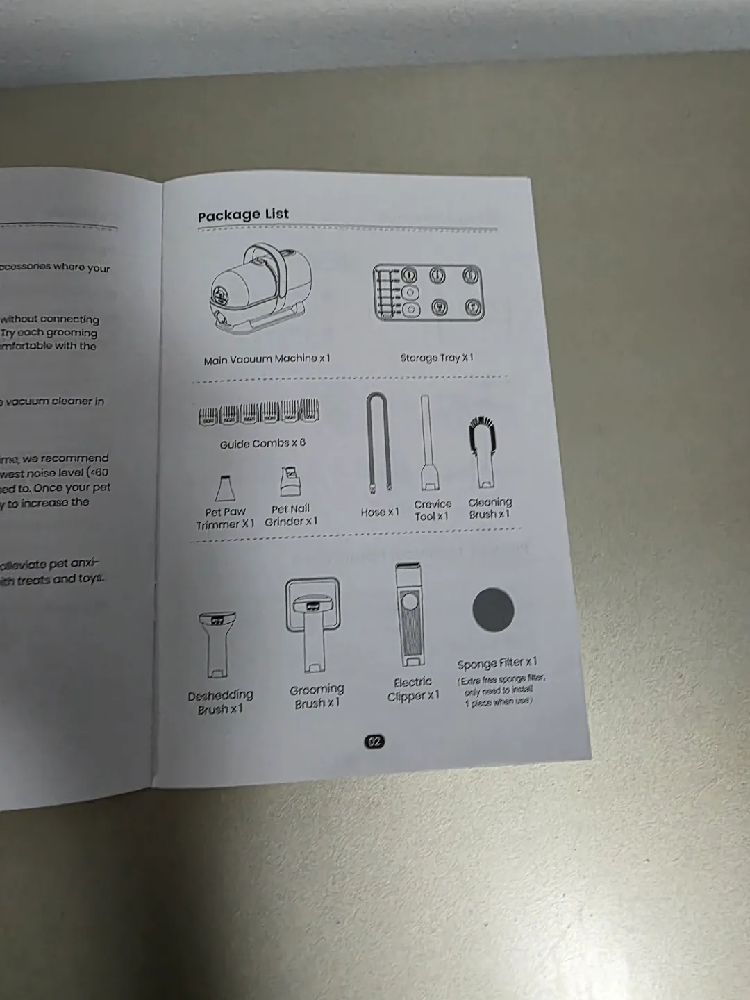 Oneisall Pet Grooming Vacuum - New in Box image indicator(8)