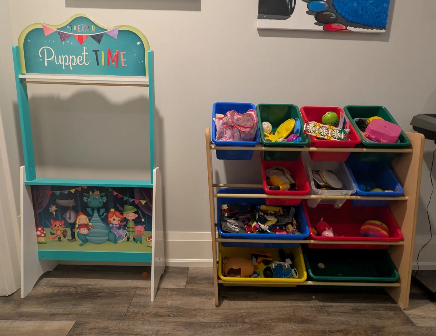 Kids Puppet Theatre & Toy Organizer thumbnail