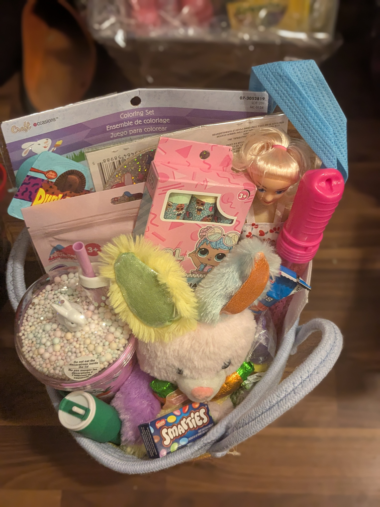 Easter basket filled with goodies!