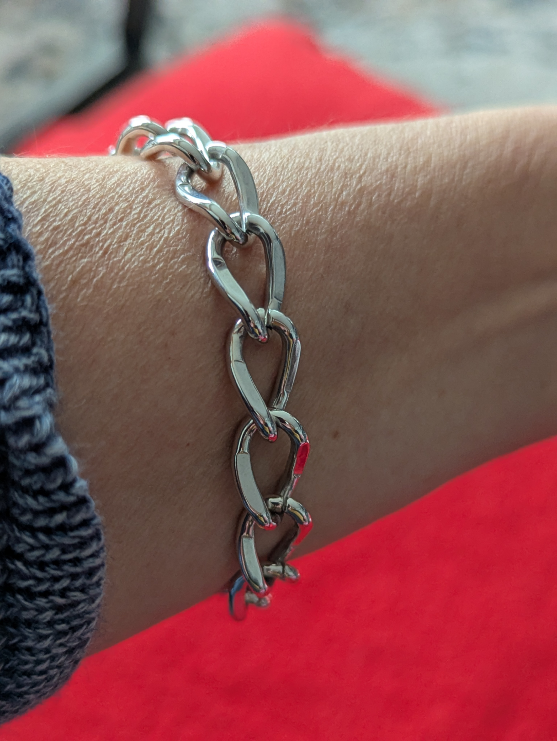 Monet Silver Tone Chain Bracelet - photo 2