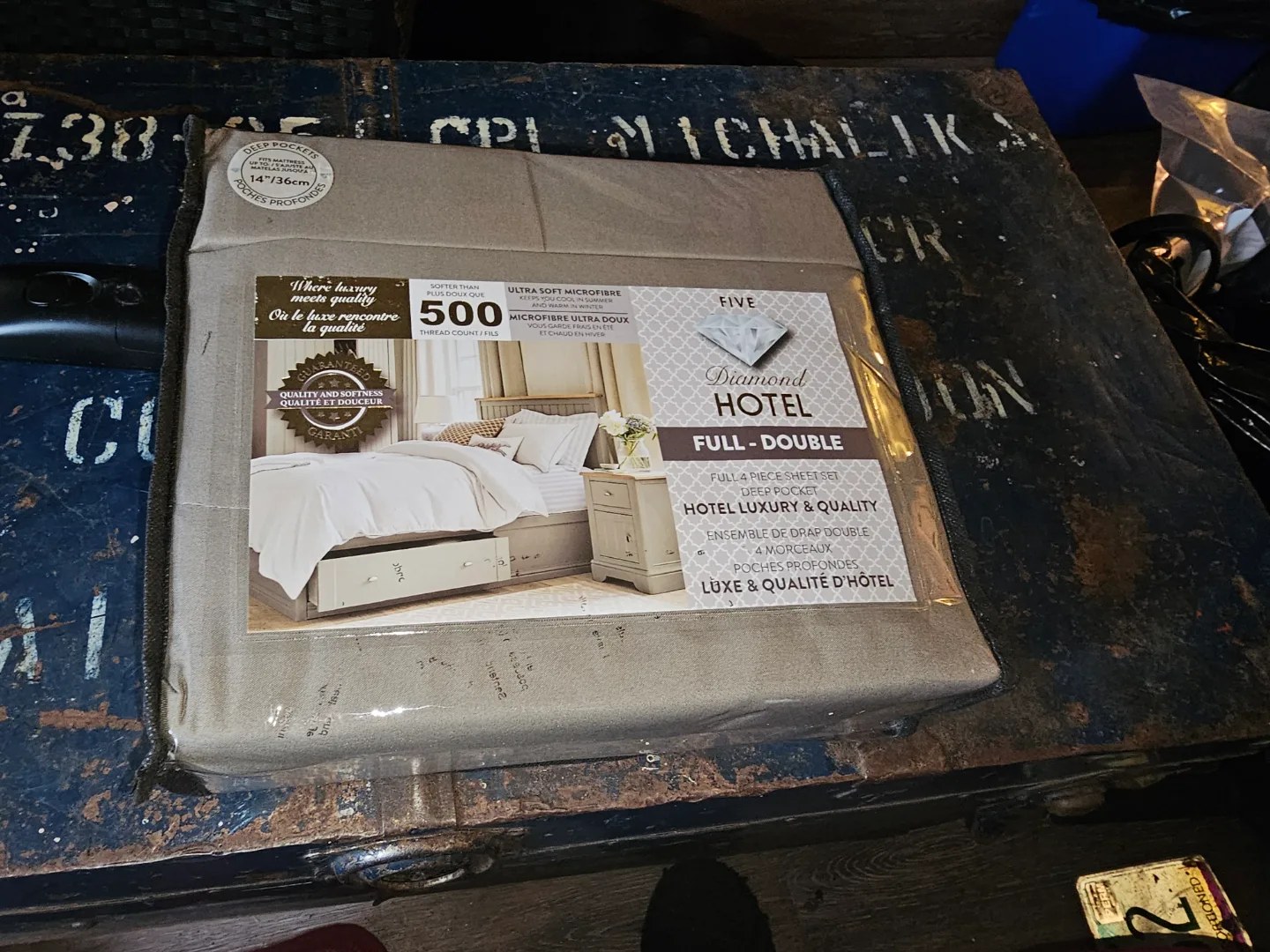 Diamond Hotel 5-Piece Full/Double Bed Sheet Set thumbnail