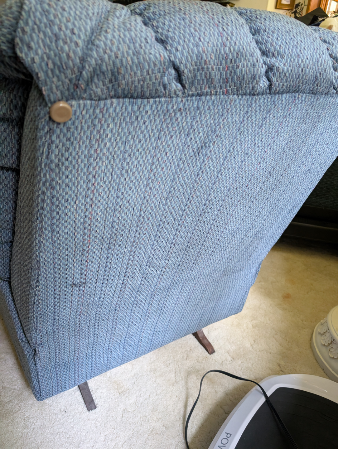 Recliner Chair - Blue Fabric - photo 4