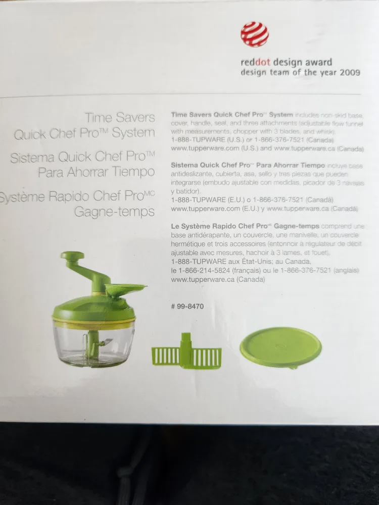 Tupperware Quick Chef Pro System - Brand New in Box! image indicator(5)