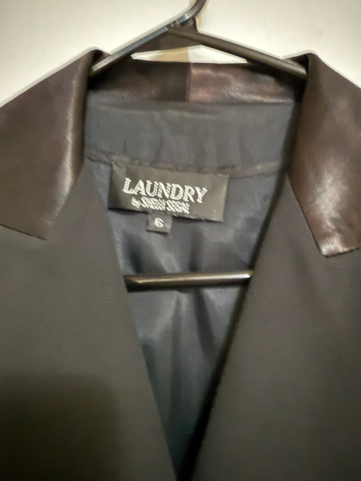 Laundry by Shelli Segal Black Blazer Dress Size 6 image indicator(2)