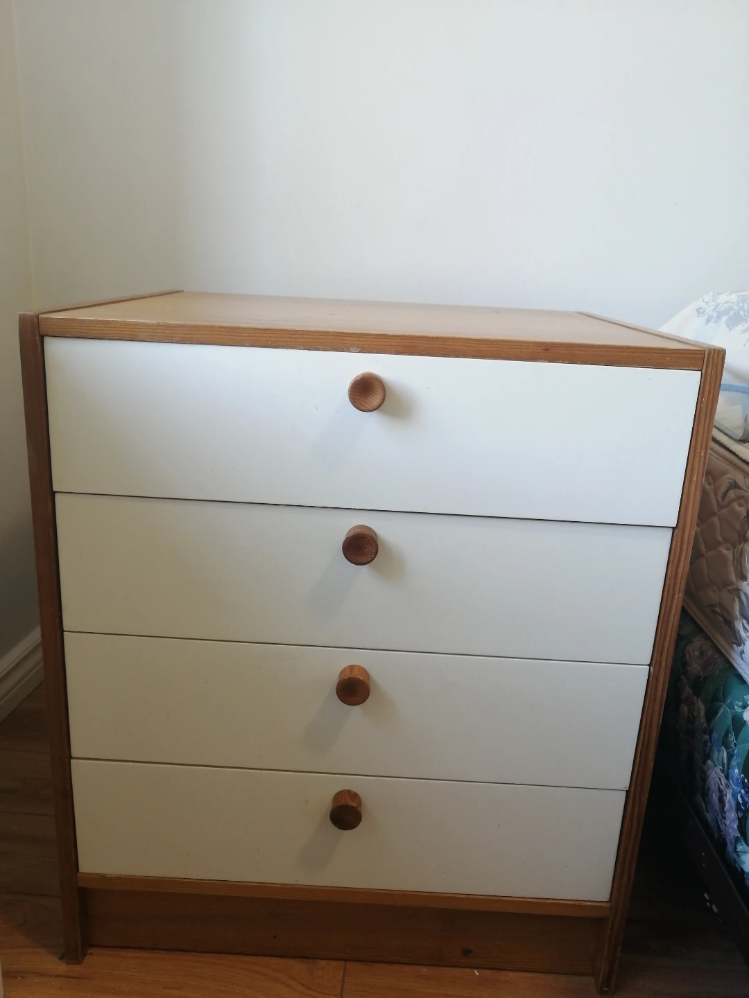 Four-Drawer Wooden Chest