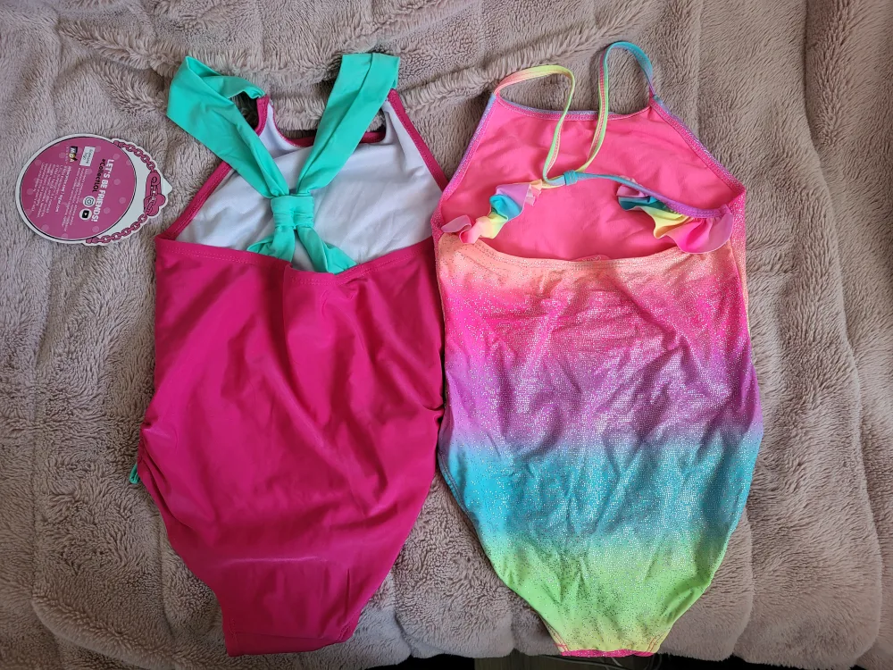 7 girl's swimsuits size 10-12 image indicator(4)