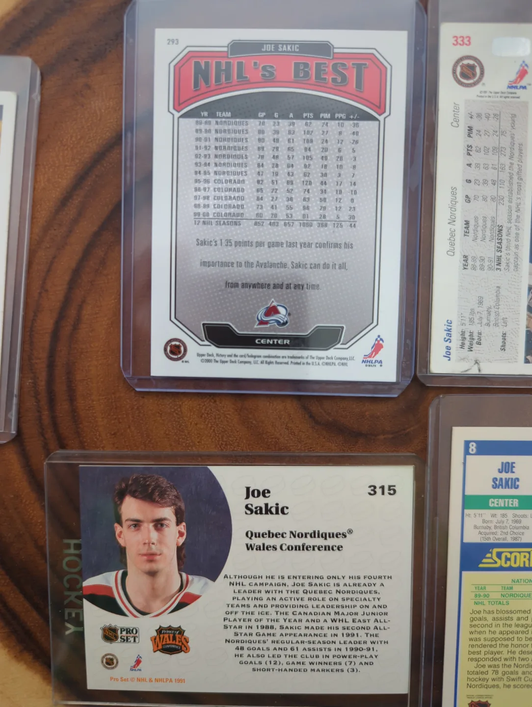 Burnaby Joe Sakic! Hockey Card Lot (5 Cards)(lot1) image indicator(9)