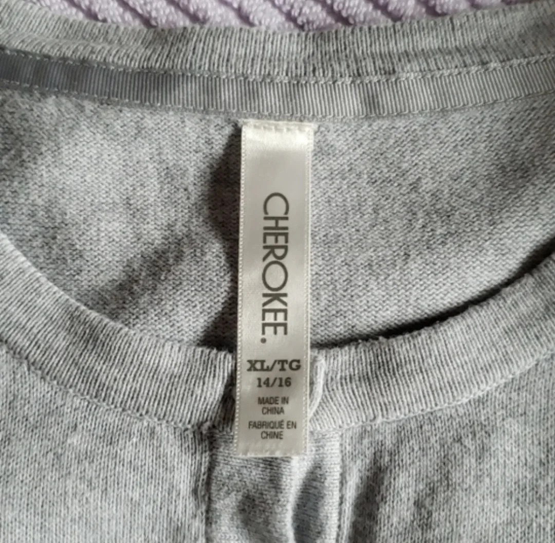 💚 grey cardigan sweater with lace shoulders image indicator(5)