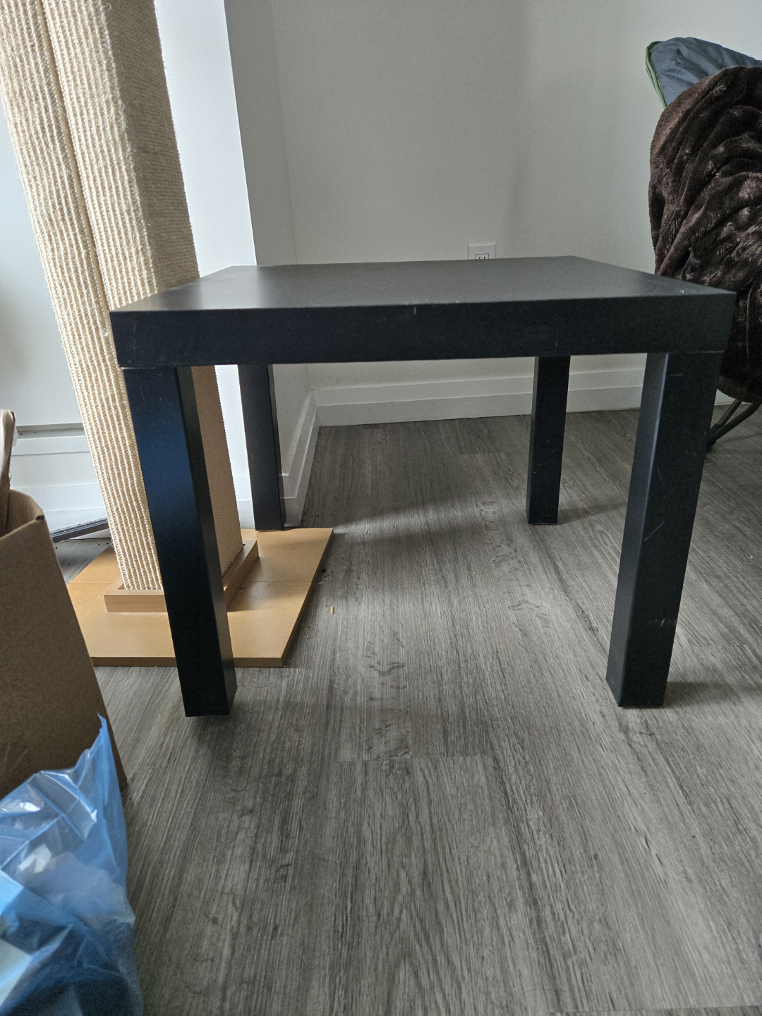 Black Square End Table x2
