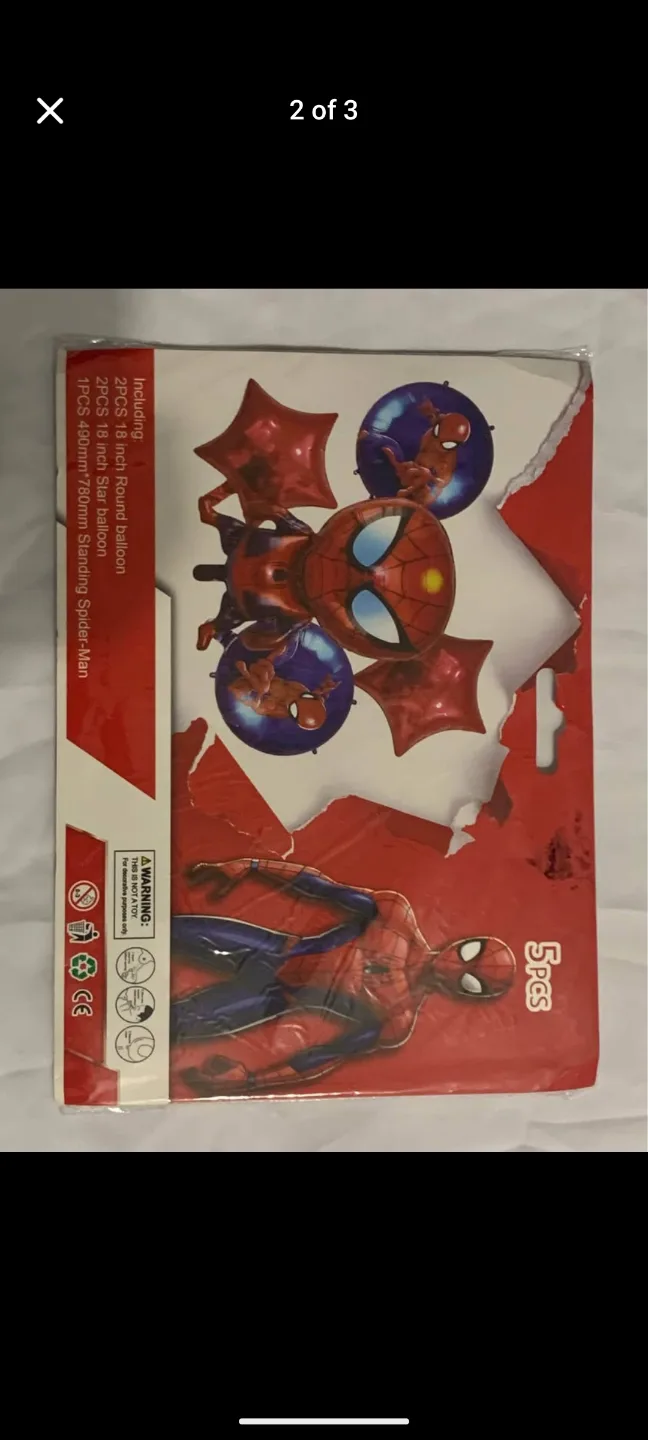 Five-pack Balloon Sets - Spiderman, Mickey Mouse, Hello Kitty image indicator(2)