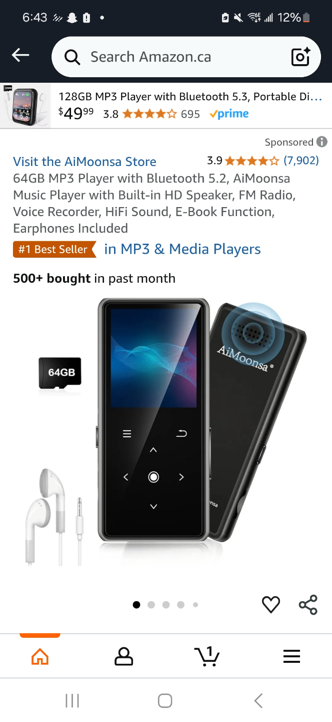 AiMoonsa 64GB MP3 Player - photo 4