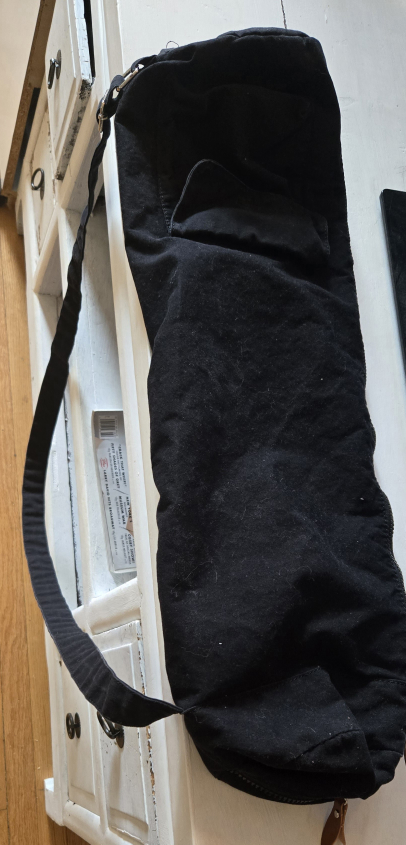 Black Yoga Mat Bag with Shoulder Strap - photo 2