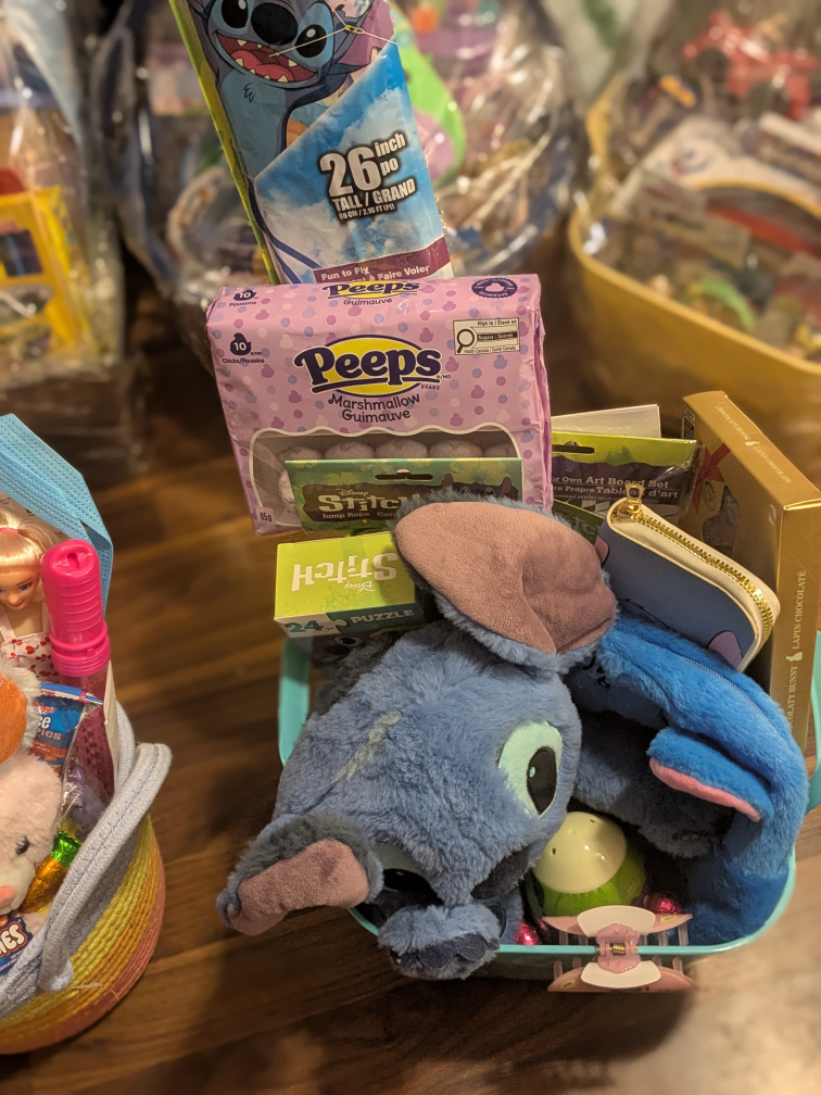 Easter Basket with Stitch Plush, Peeps, and More!