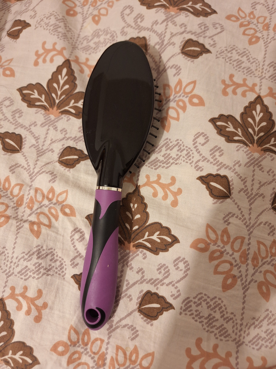 Purple and Black Paddle Hair Brush