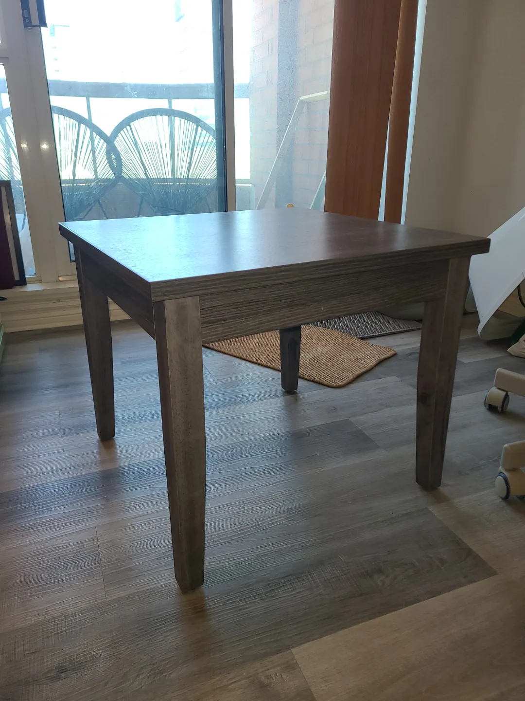 Square Coffee Table - Grey Wood thumbnail