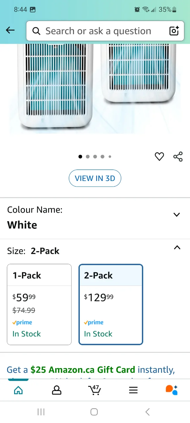 2-Pack Aircillin AP1501 Air Purifiers brand new image indicator(2)