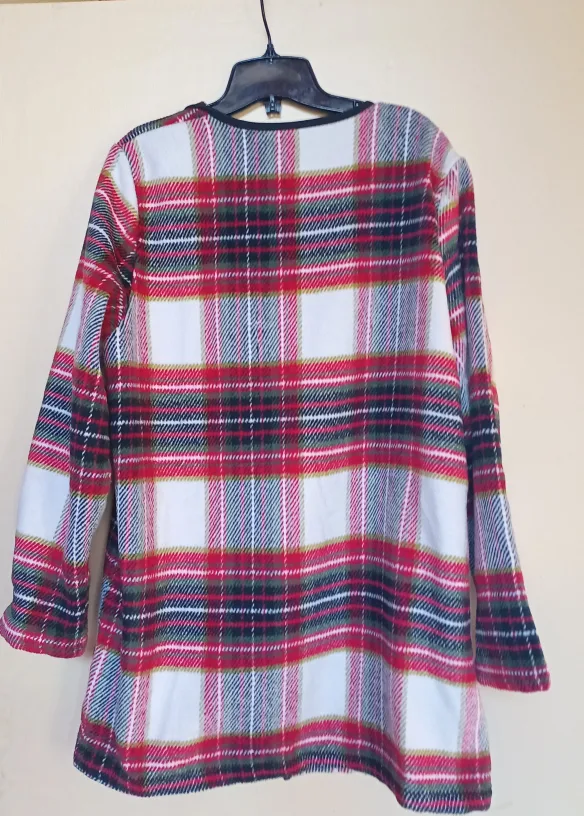 Women's Shein Red Plaid Open Jacket image indicator(2)