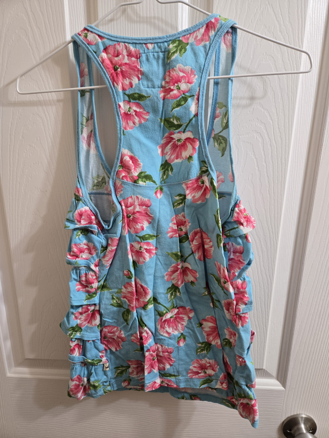 Hollister Floral Ruffled Tank Top - Size Medium - photo 2