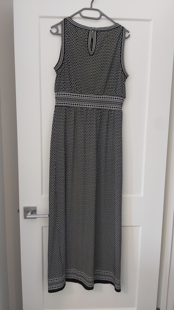 Black and White long Dress, Size Medium - photo 2