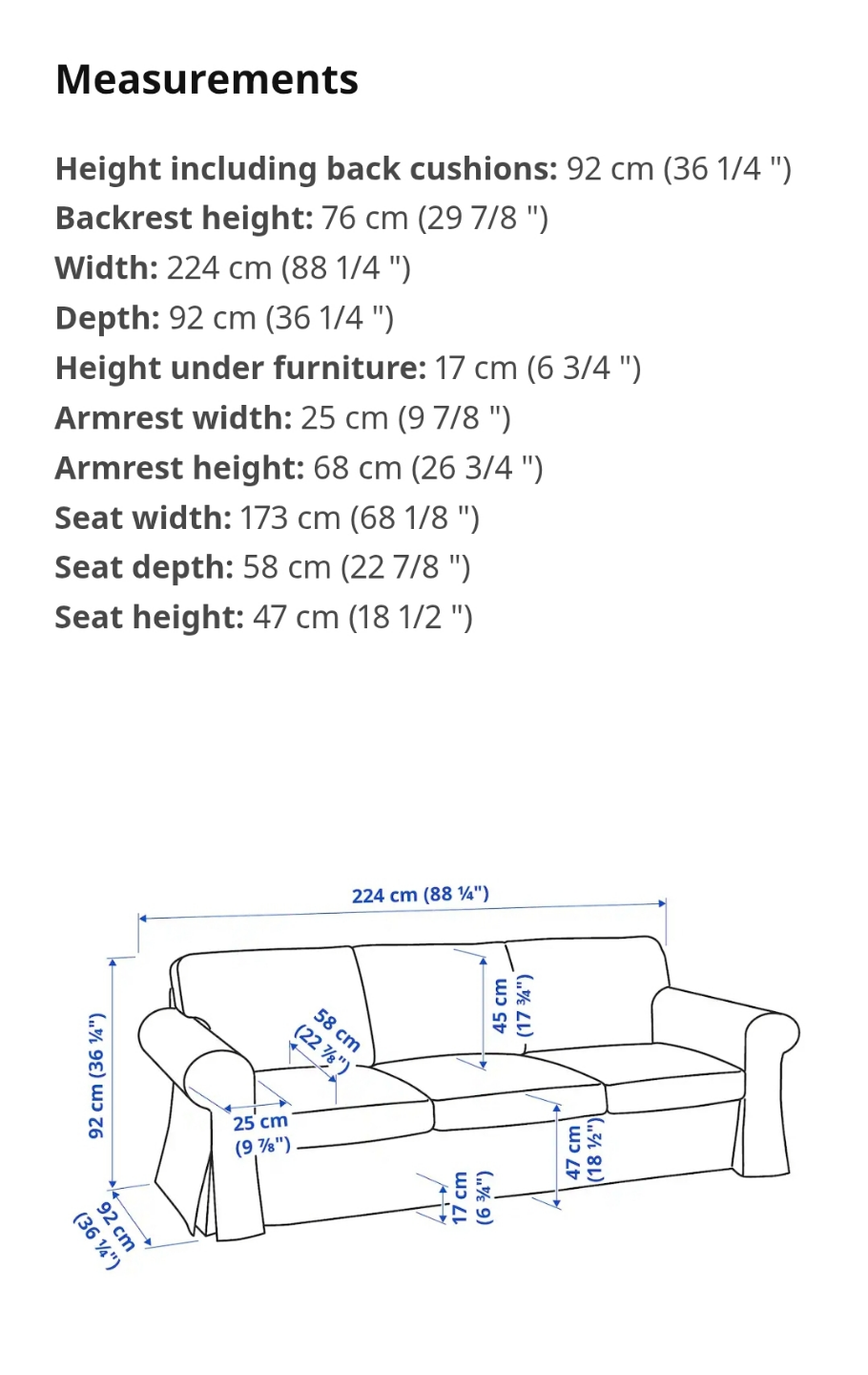 IKEA Sofa - White - photo 4