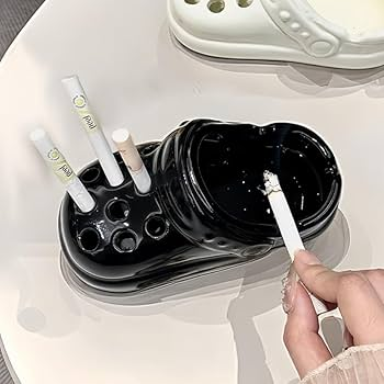 Ceramic Crocs clog ashtray home decor - photo 3