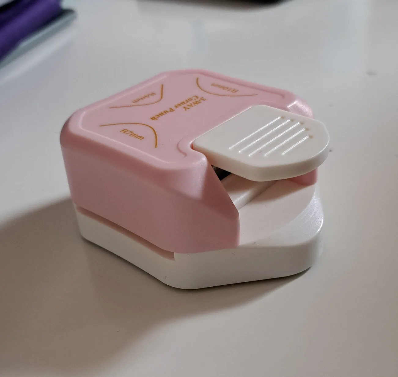 Pink 3-Way Corner Punch image indicator(3)