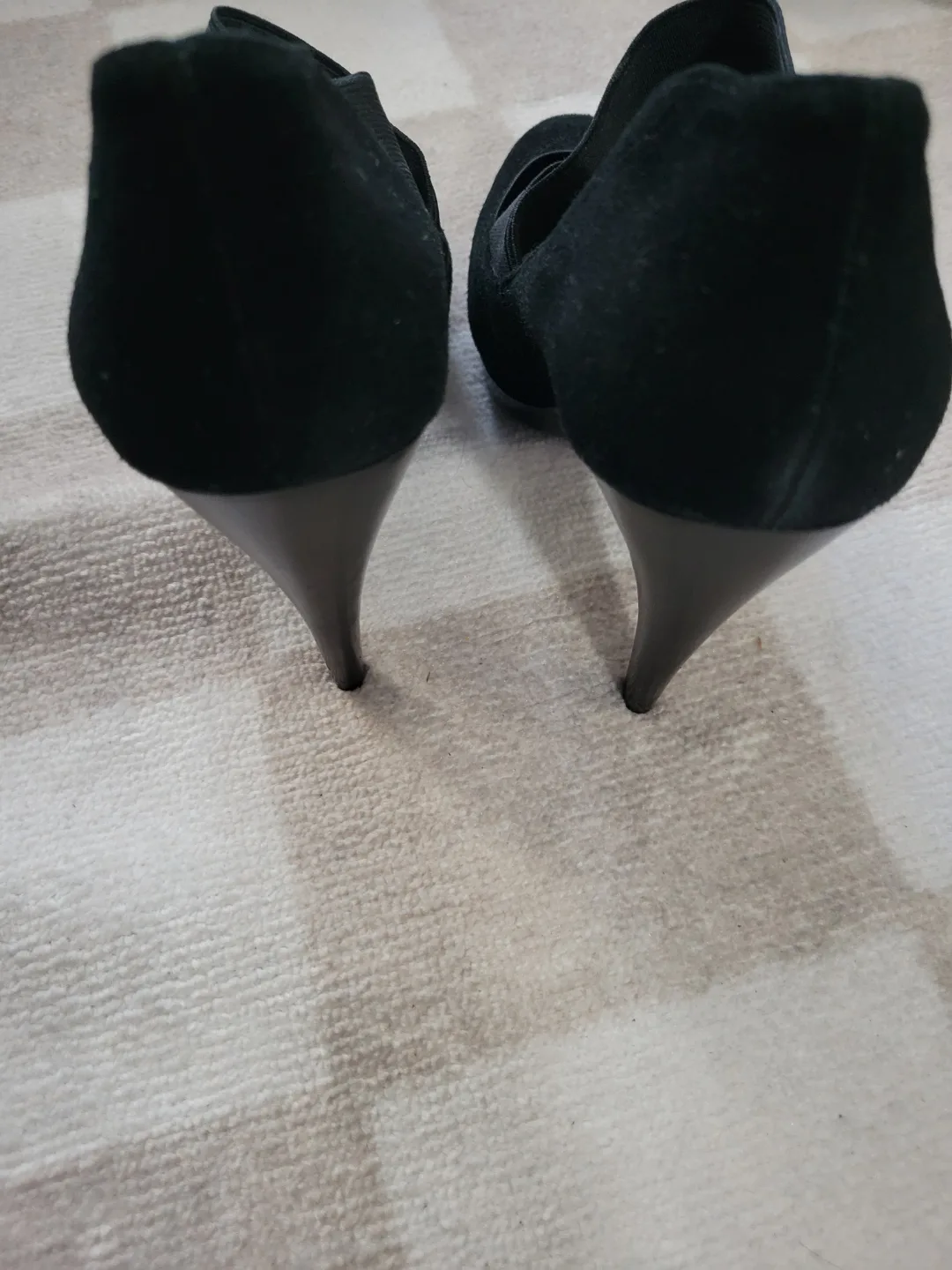 Michael Kors Black Suede Heels, Size 7M image indicator(2)