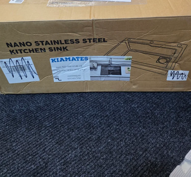 KIAMATES 24x18x9 inch Undermount Kitchen Sink image indicator(6)