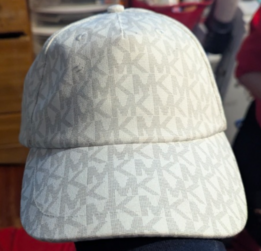 Michael Kors Baseball Cap - White MK Logo