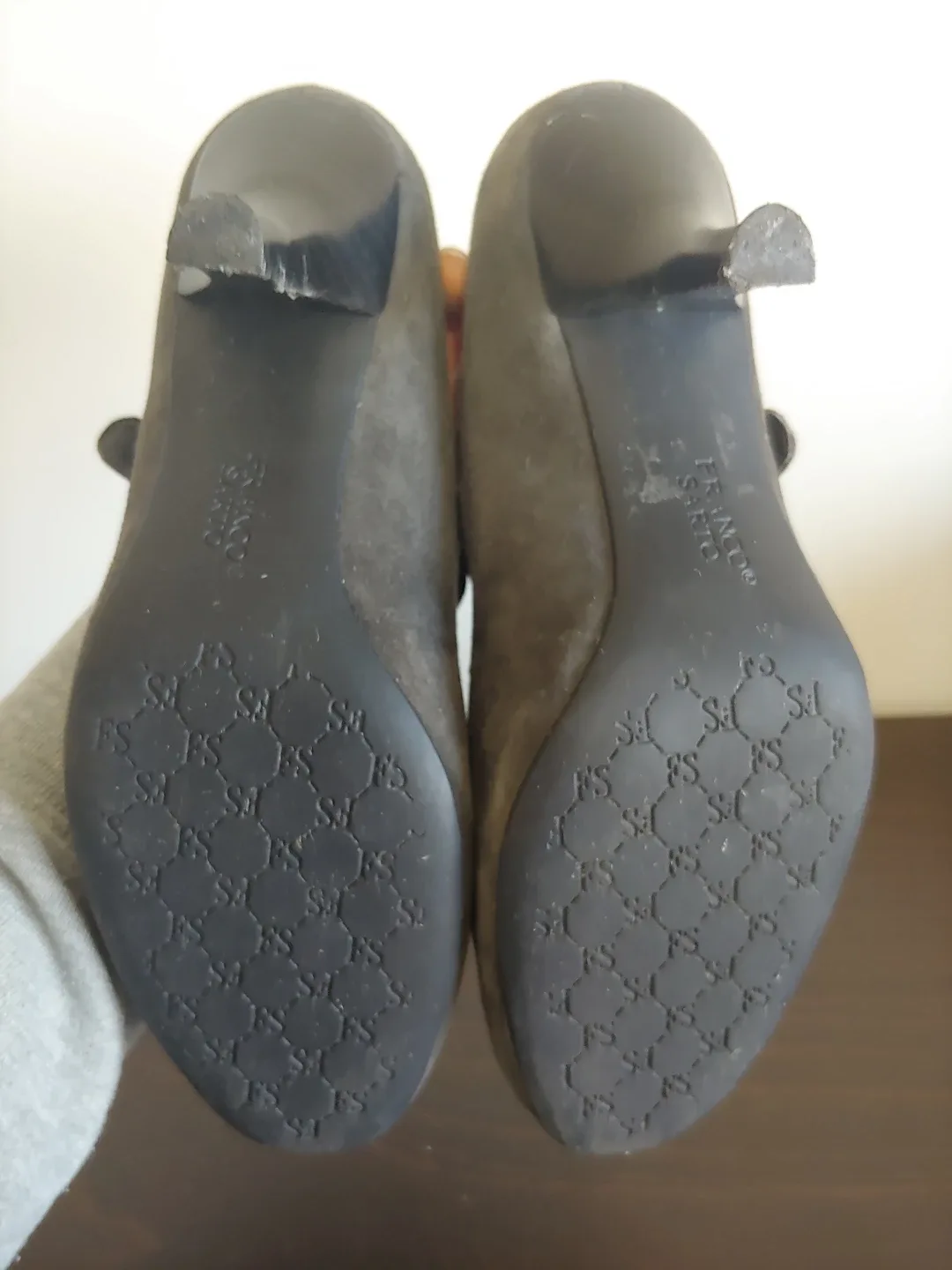 Franco Sarto Grey Suede Mary Janes- size 7 image indicator(8)