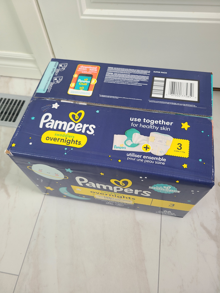 Pampers Swaddlers Overnights Size 3 Diapers - 66 Count - photo 2