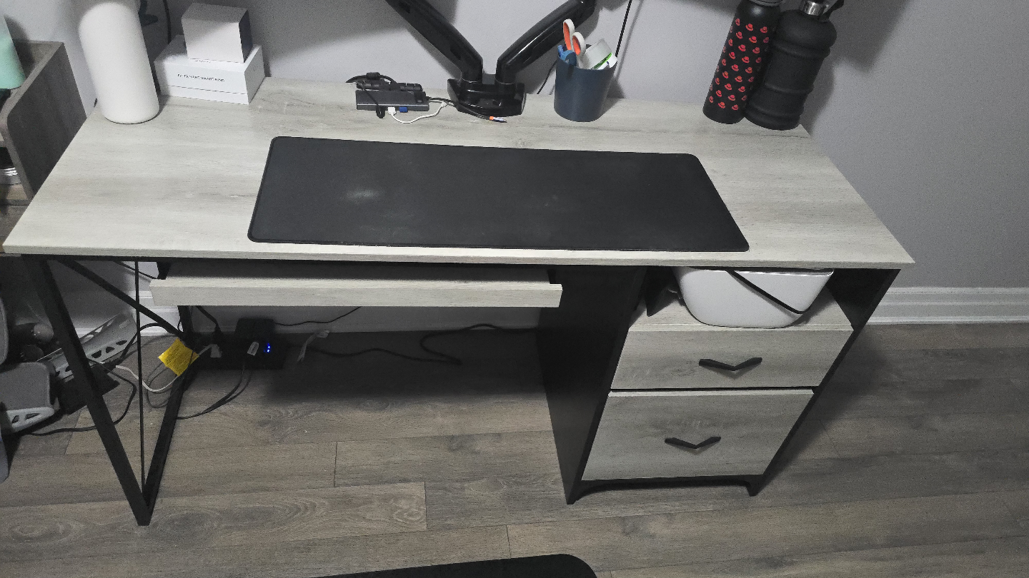 Computer Desk with Two Drawers - photo 2