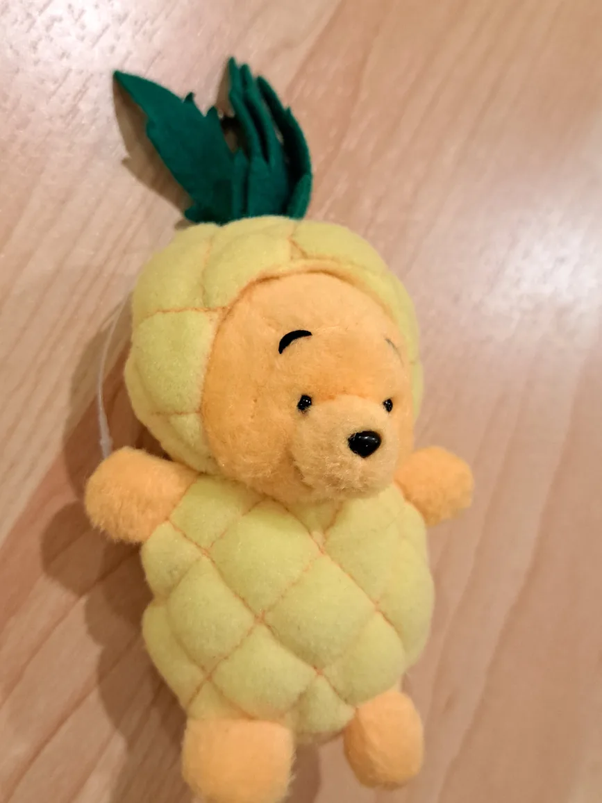 3.5" Winnie the Pooh Pineapple Plush Keychain image indicator(3)