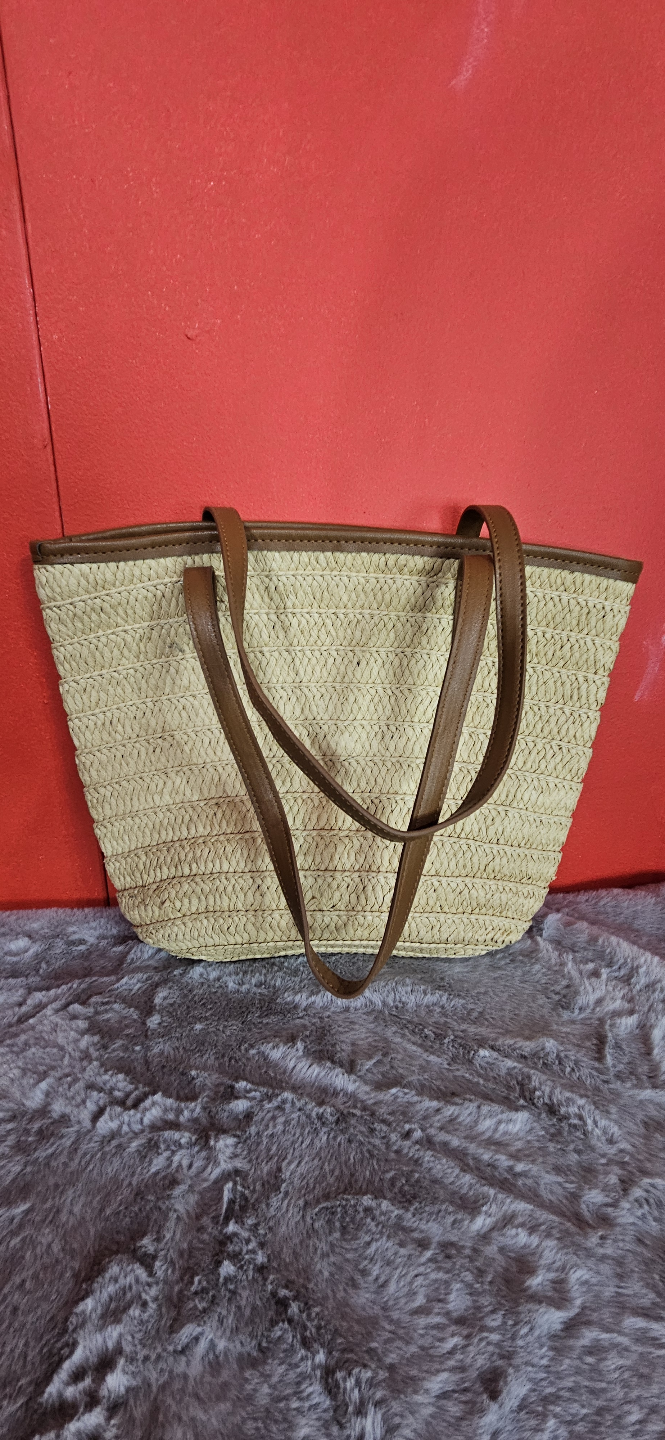 Straw beach bag - photo 2