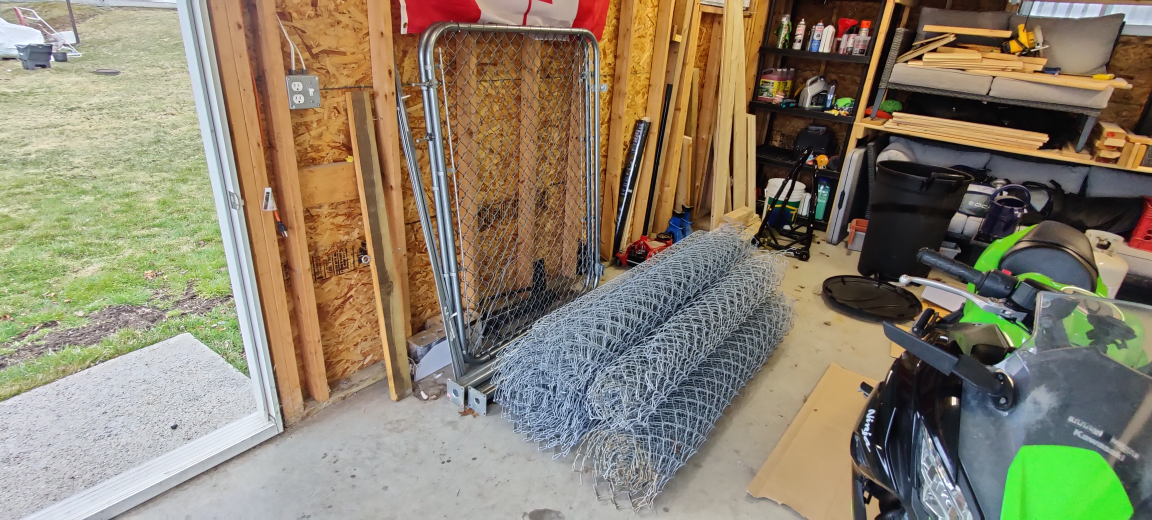 5' x 100' Chain link fence supplies bundle