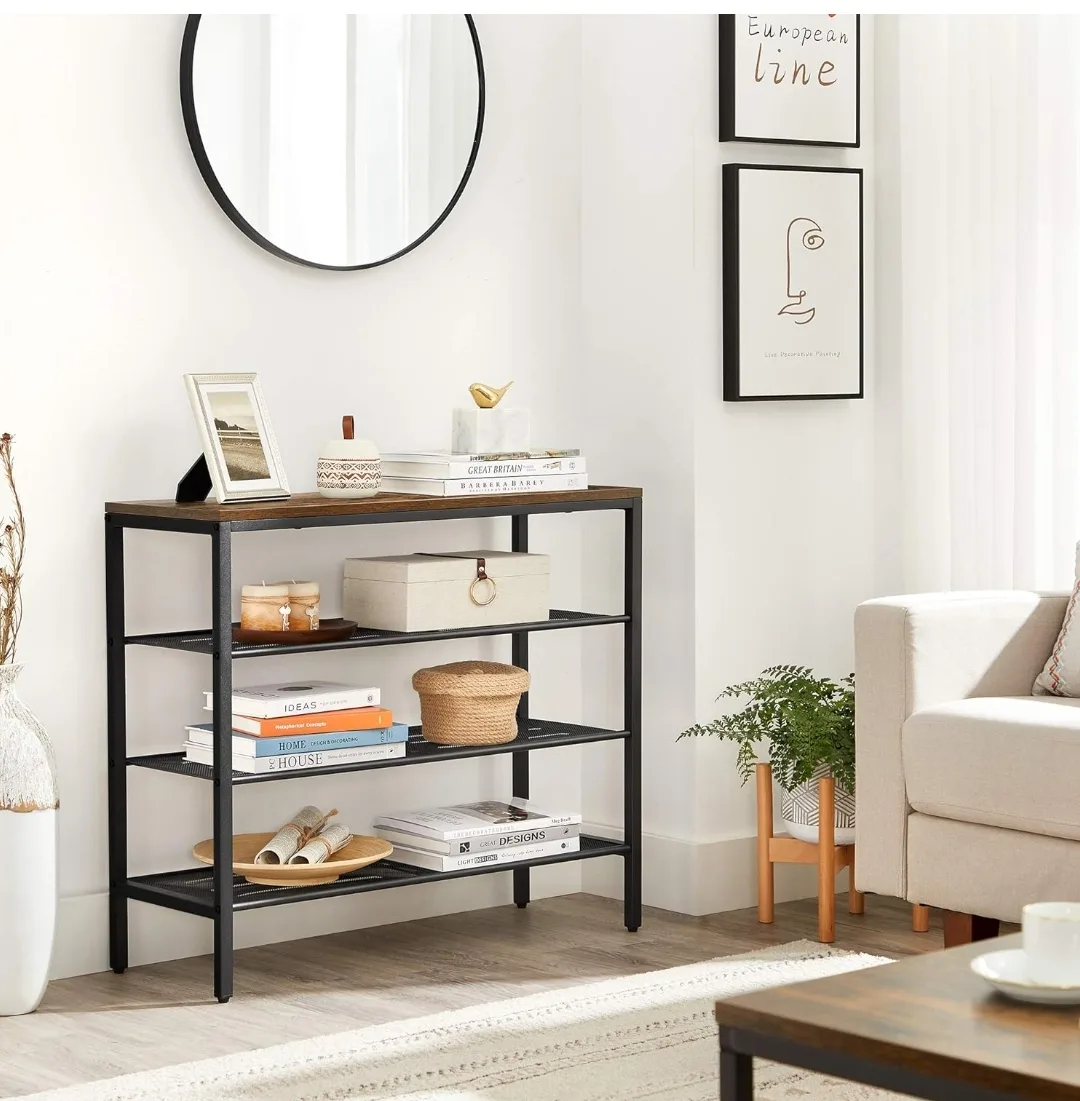 Rustic Industrial 3-Tier Shoe Rack thumbnail
