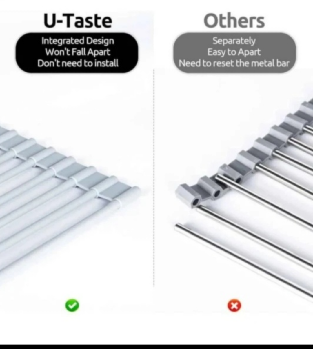 U-Taste Large Over-the-Sink Dish Drying Rack - photo 4