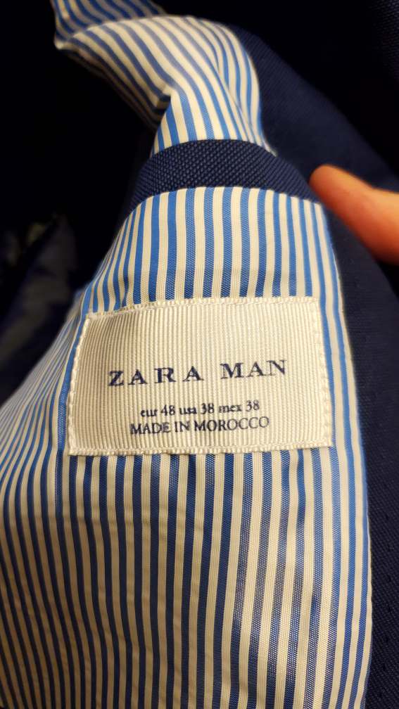 Zara Man Navy Blue Blazer, Size EUR 48 - photo 2