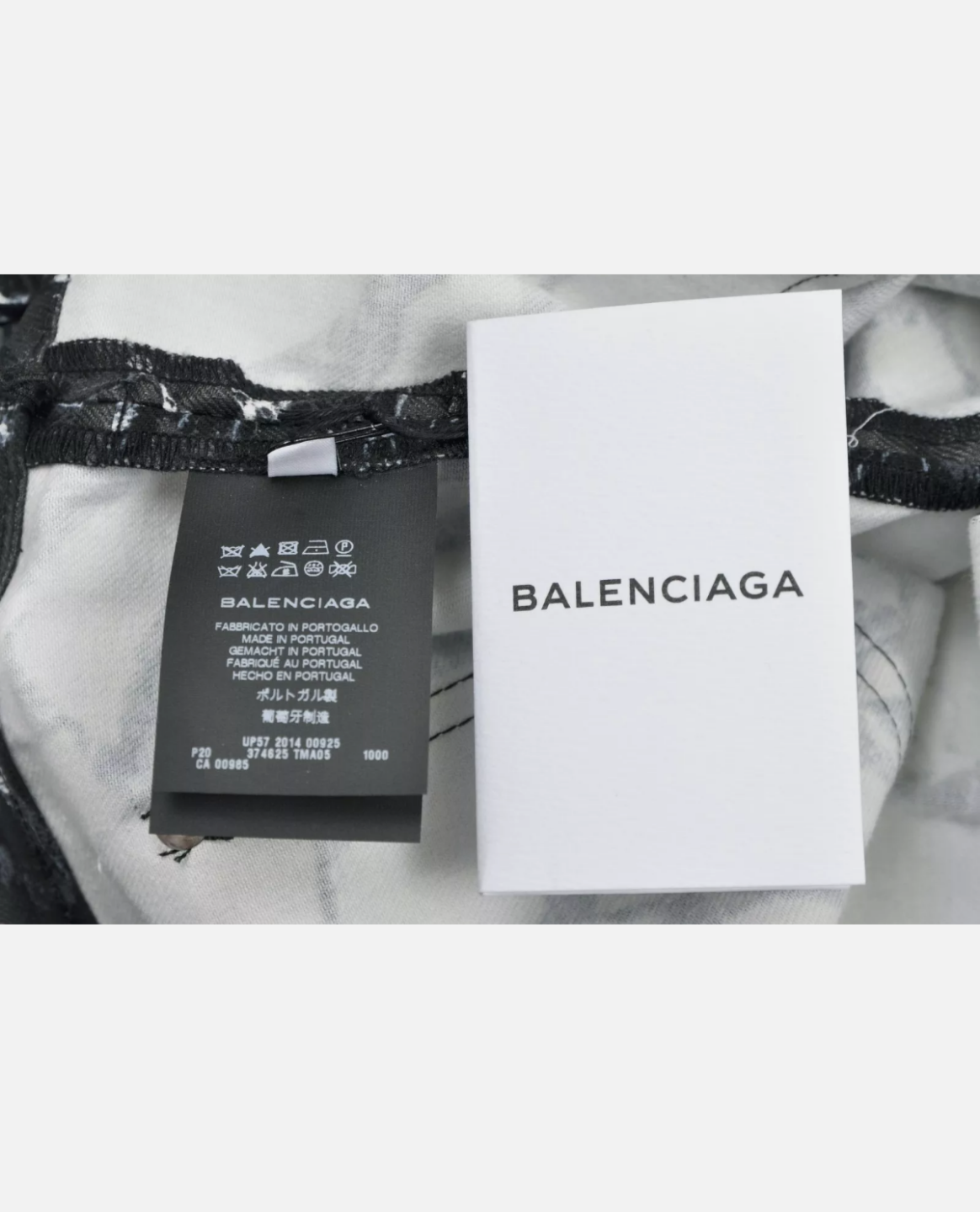 Authentic Balenciaga Size 40 Marble Print Jeans - photo 5