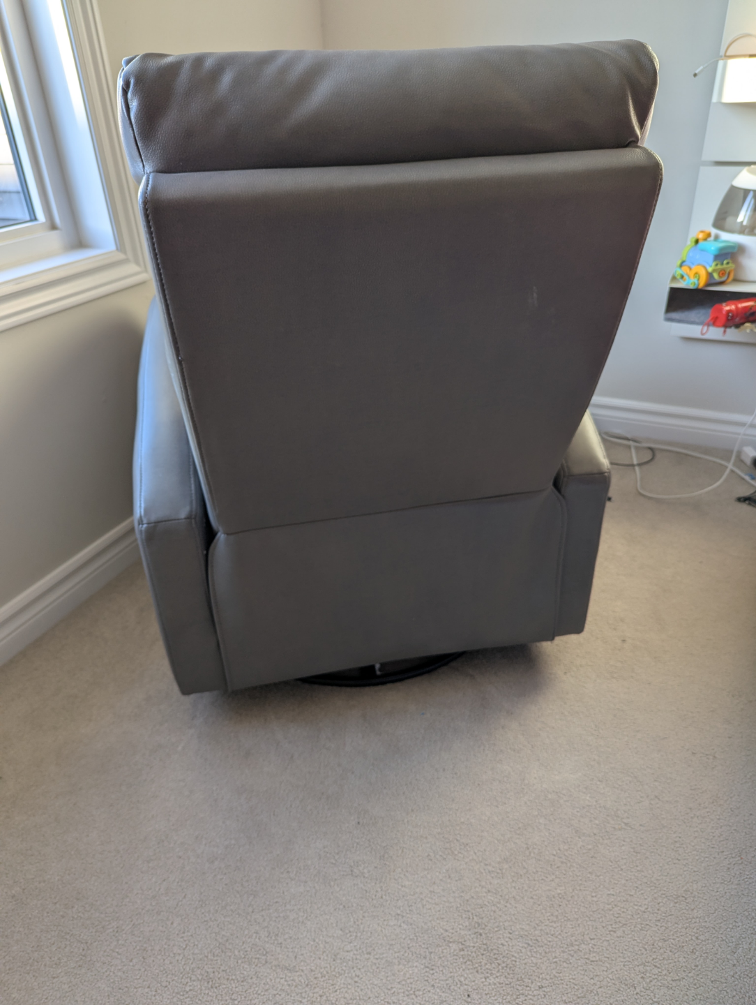 Grey Swivel Recliner - photo 5