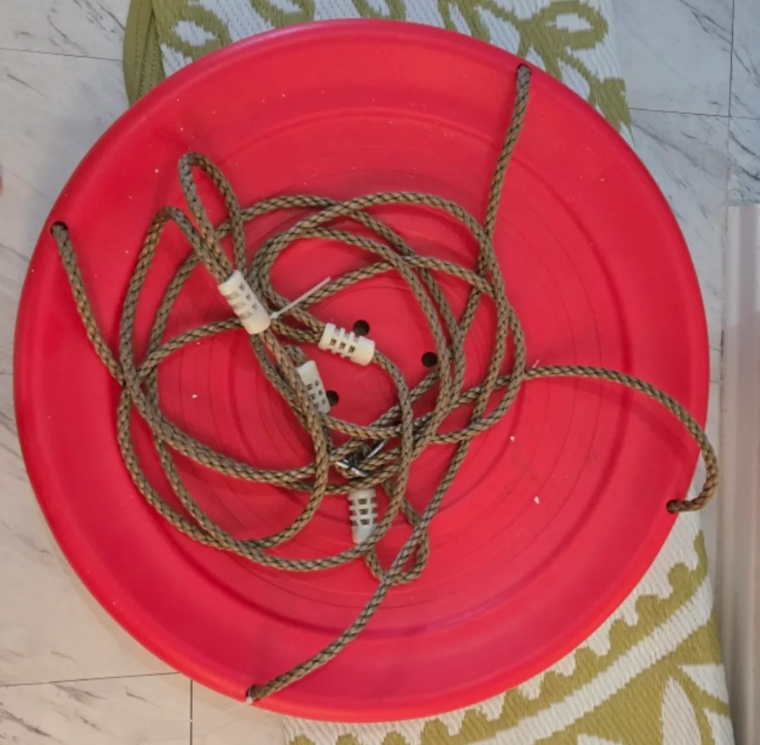 Red Plastic Sky Saucer Swing image indicator(3)